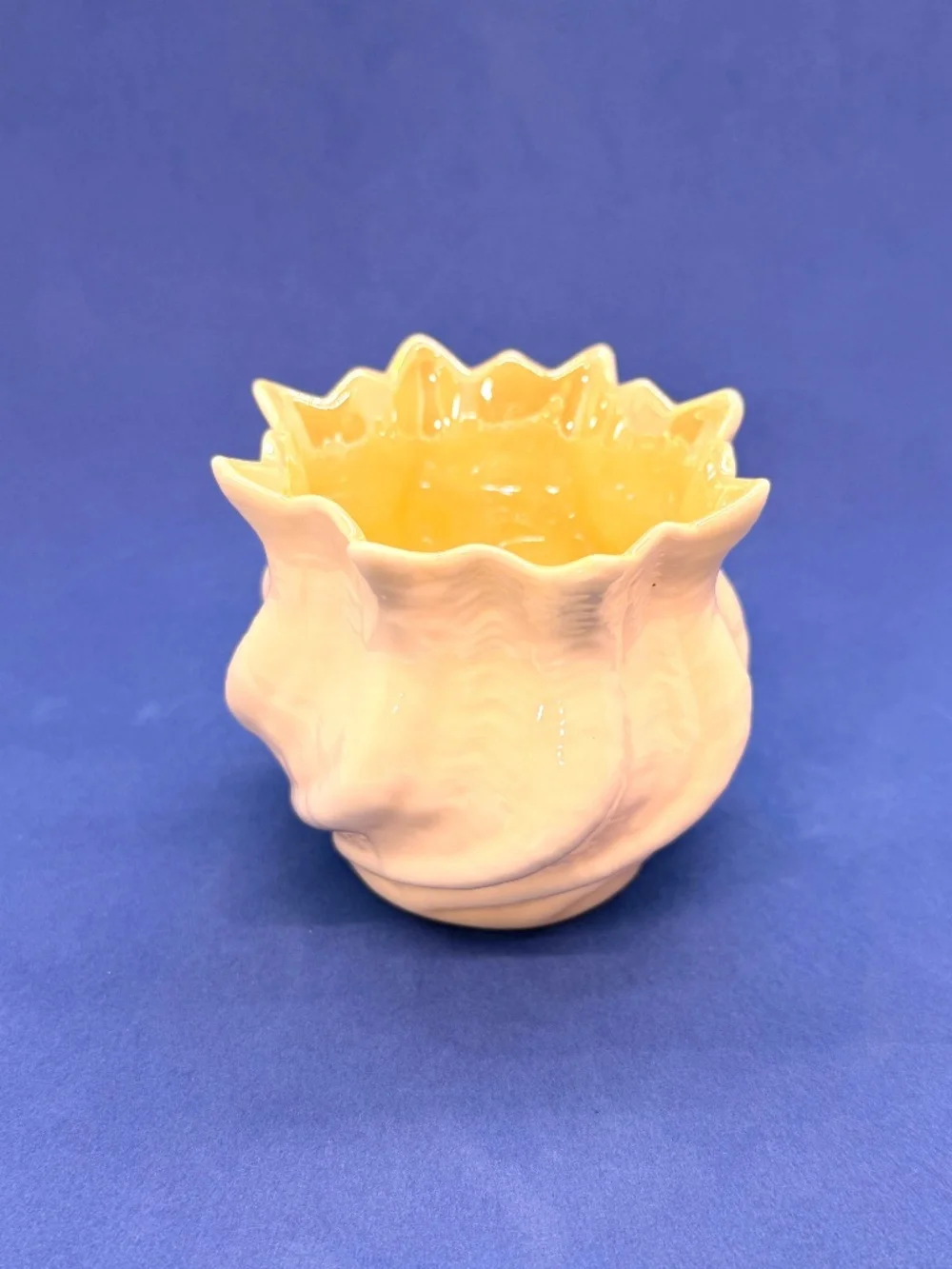 Belleek Pottery Neptune Twisted Shell Vase